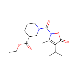 CCOC(=O)[C@@H]1CCCN(C(=O)n2oc(=O)c(C(C)C)c2C)C1 ZINC000026848015