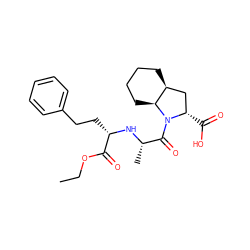 CCOC(=O)[C@H](CCc1ccccc1)N[C@@H](C)C(=O)N1[C@H]2CCCC[C@H]2C[C@@H]1C(=O)O ZINC000001530704