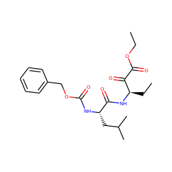 CCOC(=O)C(=O)[C@@H](CC)NC(=O)[C@H](CC(C)C)NC(=O)OCc1ccccc1 ZINC000013833699