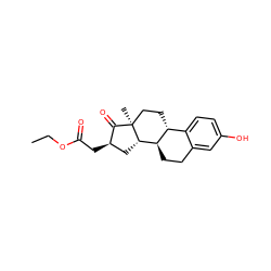 CCOC(=O)C[C@@H]1C[C@H]2[C@@H]3CCc4cc(O)ccc4[C@H]3CC[C@]2(C)C1=O ZINC000013681813