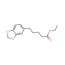 CCOC(=O)CCCCc1ccc2c(c1)OCO2 ZINC000014591332