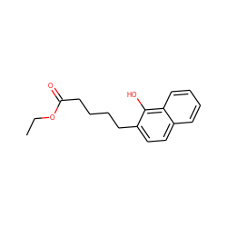 CCOC(=O)CCCCc1ccc2ccccc2c1O ZINC000027206789