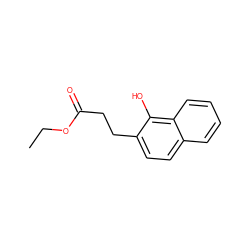 CCOC(=O)CCc1ccc2ccccc2c1O ZINC000027201166