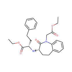 CCOC(=O)CN1C(=O)[C@@H](N[C@@H](CCc2ccccc2)C(=O)OCC)CCc2ccccc21 ZINC000029320036