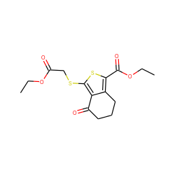 CCOC(=O)CSc1sc(C(=O)OCC)c2c1C(=O)CCC2 ZINC000004286237