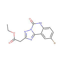 CCOC(=O)Cc1nc2c3cc(Br)ccc3[nH]c(=O)n2n1 ZINC000063539179