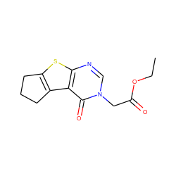 CCOC(=O)Cn1cnc2sc3c(c2c1=O)CCC3 ZINC000000308055