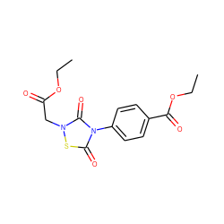 CCOC(=O)Cn1sc(=O)n(-c2ccc(C(=O)OCC)cc2)c1=O ZINC000040392686