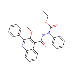 CCOC(=O)N(NC(=O)c1c(OC)c(-c2ccccc2)nc2ccccc12)c1ccccc1 ZINC000036311297