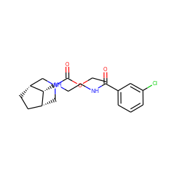 CCOC(=O)N1C[C@@H]2CC[C@H](C1)[C@@H]2NCCNC(=O)c1cccc(Cl)c1 ZINC000103227205