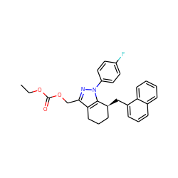 CCOC(=O)OCc1nn(-c2ccc(F)cc2)c2c1CCC[C@@H]2Cc1cccc2ccccc12 ZINC000026575160