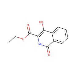 CCOC(=O)c1[nH]c(=O)c2ccccc2c1O ZINC000013130180