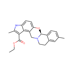 CCOC(=O)c1c(C)[nH]c2ccc3c(c12)CN1CCc2cc(C)ccc2[C@@H]1O3 ZINC000026146777