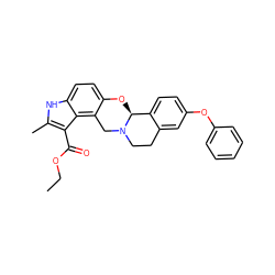 CCOC(=O)c1c(C)[nH]c2ccc3c(c12)CN1CCc2cc(Oc4ccccc4)ccc2[C@@H]1O3 ZINC000026152795