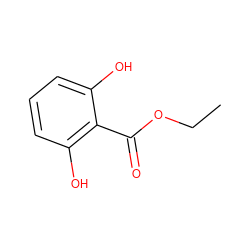 CCOC(=O)c1c(O)cccc1O ZINC000002581144