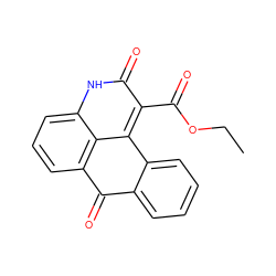 CCOC(=O)c1c2c3c(cccc3[nH]c1=O)C(=O)c1ccccc1-2 ZINC000005644396