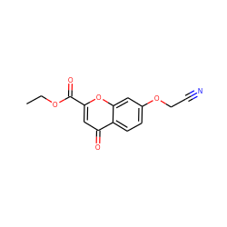 CCOC(=O)c1cc(=O)c2ccc(OCC#N)cc2o1 ZINC000045302400