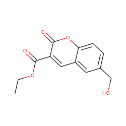 CCOC(=O)c1cc2cc(CO)ccc2oc1=O ZINC000039042869