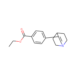 CCOC(=O)c1ccc(C2=CN3CCC2CC3)cc1 ZINC000029055881