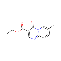 CCOC(=O)c1cnc2ccc(C)cn2c1=O ZINC000001583649