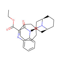 CCOC(=O)c1nc2ccccc2n([C@@H]2C[C@@H]3CCC[C@H](C2)N3C2CCCCCCC2)c1=O ZINC000114709125