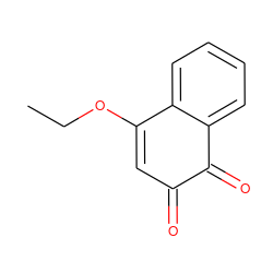 CCOC1=CC(=O)C(=O)c2ccccc21 ZINC000001593117