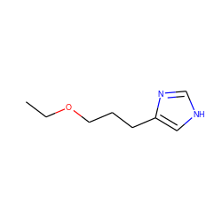 CCOCCCc1c[nH]cn1 ZINC000013560963