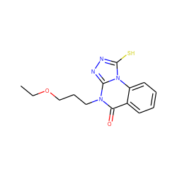 CCOCCCn1c(=O)c2ccccc2n2c(S)nnc12 ZINC000005931037