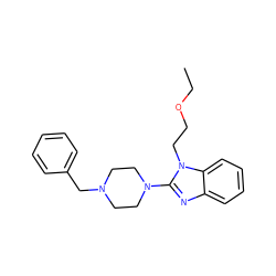 CCOCCn1c(N2CCN(Cc3ccccc3)CC2)nc2ccccc21 ZINC000034593664