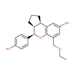 CCOCc1cc(O)cc2c1O[C@@H](c1ccc(O)cc1)[C@H]1CCC[C@@H]21 ZINC000006716345