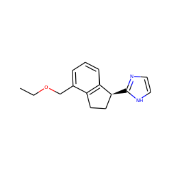 CCOCc1cccc2c1CC[C@@H]2c1ncc[nH]1 ZINC000040402634