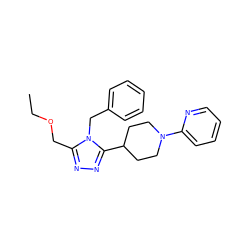 CCOCc1nnc(C2CCN(c3ccccn3)CC2)n1Cc1ccccc1 ZINC000072123269