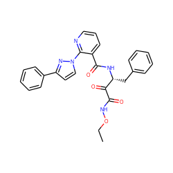 CCONC(=O)C(=O)[C@@H](Cc1ccccc1)NC(=O)c1cccnc1-n1ccc(-c2ccccc2)n1 ZINC000117736650