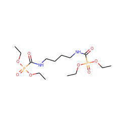 CCOP(=O)(OCC)C(=O)NCCCCNC(=O)P(=O)(OCC)OCC ZINC000095556174