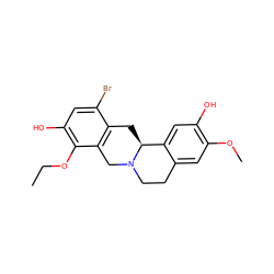 CCOc1c(O)cc(Br)c2c1CN1CCc3cc(OC)c(O)cc3[C@@H]1C2 ZINC001772608506