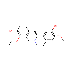 CCOc1c(O)ccc2c1CN1CCc3cc(OC)c(O)cc3[C@@H]1C2 ZINC001772640208