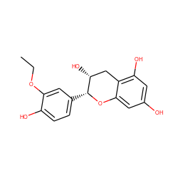 CCOc1cc([C@H]2Oc3cc(O)cc(O)c3C[C@H]2O)ccc1O ZINC000096273542