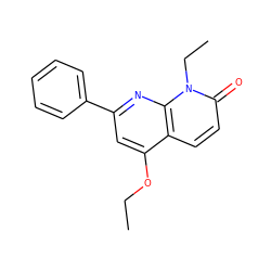 CCOc1cc(-c2ccccc2)nc2c1ccc(=O)n2CC ZINC000013579559