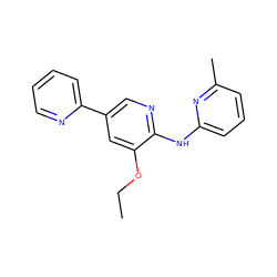 CCOc1cc(-c2ccccn2)cnc1Nc1cccc(C)n1 ZINC000028528821