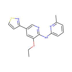 CCOc1cc(-c2ccsn2)cnc1Nc1cccc(C)n1 ZINC000028528820