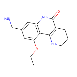 CCOc1cc(CN)cc2[nH]c(=O)c3c(c12)NCCC3 ZINC000118734999