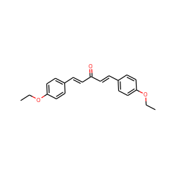 CCOc1ccc(/C=C/C(=O)/C=C/c2ccc(OCC)cc2)cc1 ZINC000000028155