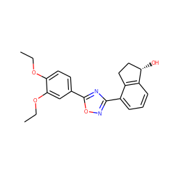 CCOc1ccc(-c2nc(-c3cccc4c3CC[C@@H]4O)no2)cc1OCC ZINC000116109936