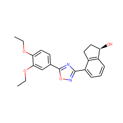 CCOc1ccc(-c2nc(-c3cccc4c3CC[C@H]4O)no2)cc1OCC ZINC000116109938