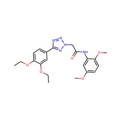 CCOc1ccc(-c2nnn(CC(=O)Nc3cc(OC)ccc3OC)n2)cc1OCC ZINC000000932010