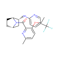 CCOc1ccc(C)nc1C(=O)N1[C@H]2CC[C@H]1[C@H](Nc1ccc(C(F)(F)F)cn1)C2 ZINC000220876011