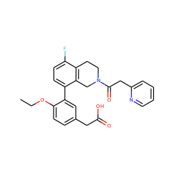 CCOc1ccc(CC(=O)O)cc1-c1ccc(F)c2c1CN(C(=O)Cc1ccccn1)CC2 ZINC000144088392