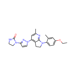 CCOc1ccc(N2CCc3c(-n4ccc(N5CCNC5=O)n4)cc(C)nc32)c(C)c1 ZINC000040848777