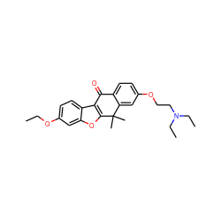 CCOc1ccc2c3c(oc2c1)C(C)(C)c1cc(OCCN(CC)CC)ccc1C3=O ZINC000071334904