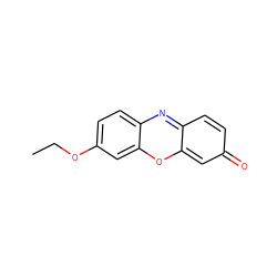 CCOc1ccc2nc3ccc(=O)cc-3oc2c1 ZINC000003872522